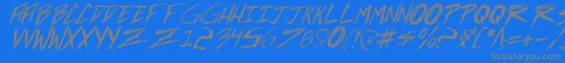 Шрифт Incubusi – серые шрифты на синем фоне