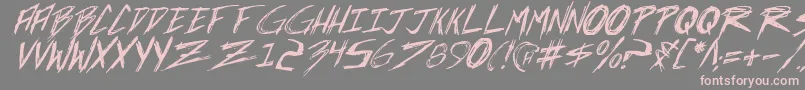 Шрифт Incubusi – розовые шрифты на сером фоне