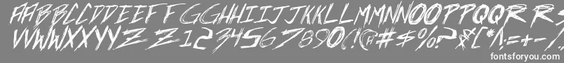 Шрифт Incubusi – белые шрифты на сером фоне