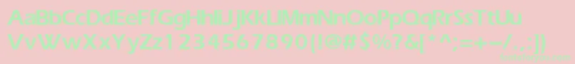 ErikaNormal Font – Green Fonts on Pink Background