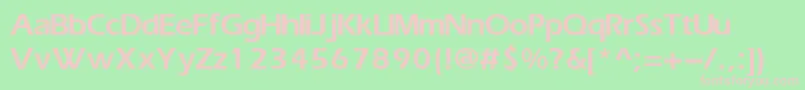 ErikaNormal Font – Pink Fonts on Green Background