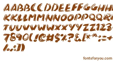 Brushalot font – Brown Fonts