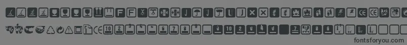 Notice Font – Black Fonts on Gray Background