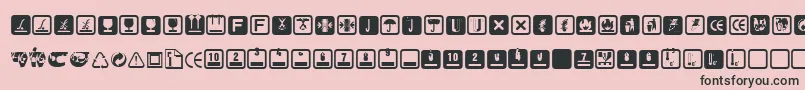 Notice Font – Black Fonts on Pink Background