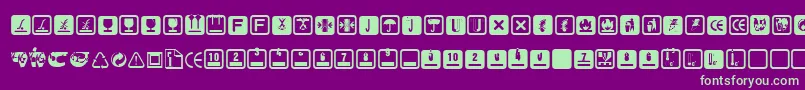 Notice Font – Green Fonts on Purple Background