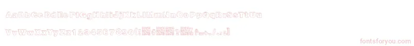 Recreational Font – Pink Fonts on White Background