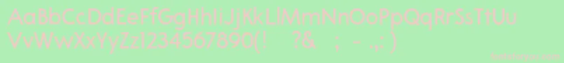 02Apompadourtextsample-Schriftart – Rosa Schriften auf grünem Hintergrund