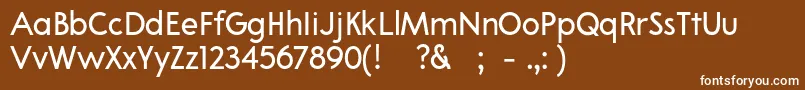 フォント02Apompadourtextsample – 茶色の背景に白い文字