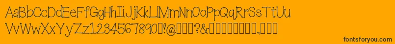 IceCreamSandwich Font – Black Fonts on Orange Background