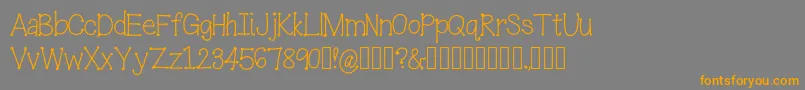 IceCreamSandwich Font – Orange Fonts on Gray Background
