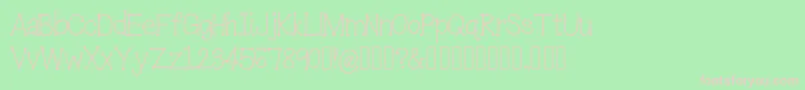 IceCreamSandwich Font – Pink Fonts on Green Background