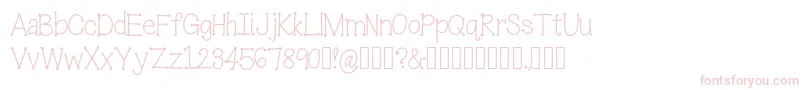 IceCreamSandwich Font – Pink Fonts on White Background