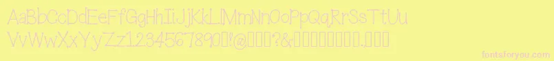 IceCreamSandwich Font – Pink Fonts on Yellow Background