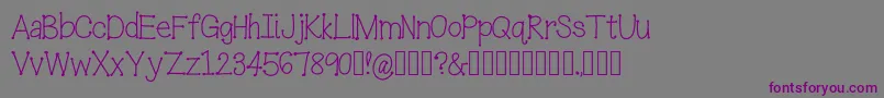 IceCreamSandwich Font – Purple Fonts on Gray Background