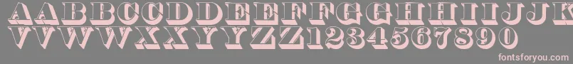 Thorneshaded Font – Pink Fonts on Gray Background