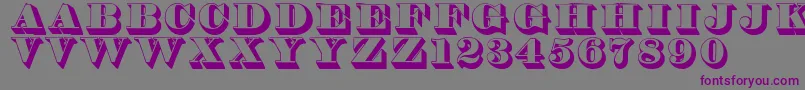 Thorneshaded Font – Purple Fonts on Gray Background