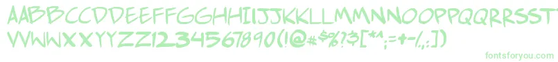 Подробнее о шрифте Comichustletbs Шрифт Comichustletbs – зелёные шрифты на белом фоне