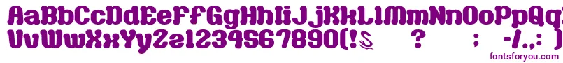 GomariceMilkChocolate-fontti – violetit fontit valkoisella taustalla