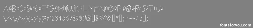 フォントAxiom – 灰色の背景に白い文字