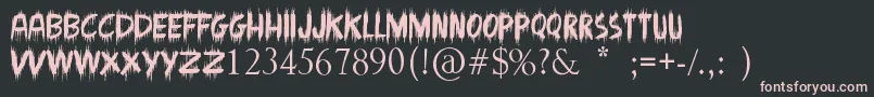 MadmanHowling Font – Pink Fonts on Black Background