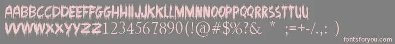 MadmanHowling Font – Pink Fonts on Gray Background