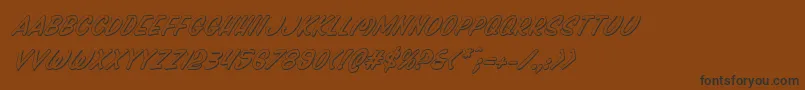 fuente Pressdarlingshadital – Fuentes Negras Sobre Fondo Marrón
