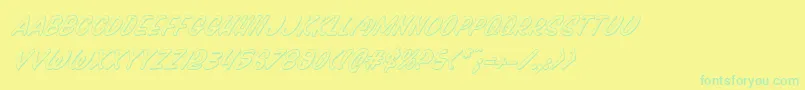 fuente Pressdarlingshadital – Fuentes Verdes Sobre Fondo Amarillo
