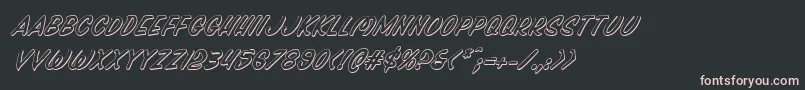 Pressdarlingshadital Font – Pink Fonts on Black Background