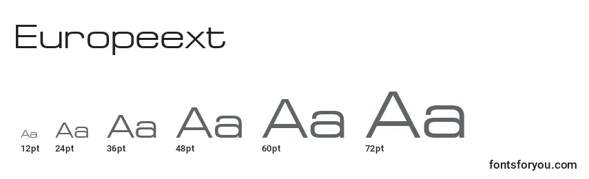 Europeext Font Sizes