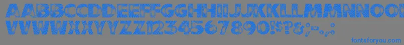 GeFireworks Font – Blue Fonts on Gray Background