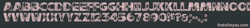 GeFireworks Font – Pink Fonts on Black Background