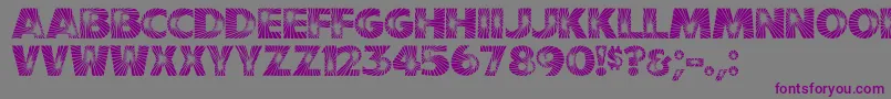 GeFireworks Font – Purple Fonts on Gray Background