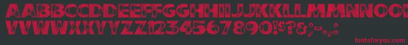 GeFireworks Font – Red Fonts on Black Background