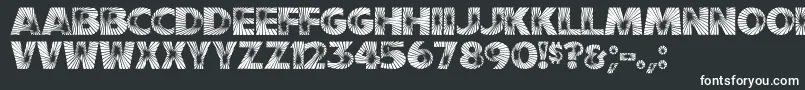 GeFireworks Font – White Fonts on Black Background