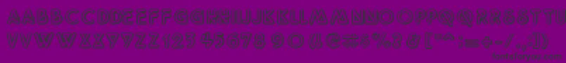 Neon2 Font – Black Fonts on Purple Background