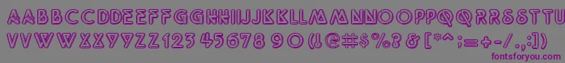 Czcionka Neon2 – fioletowe czcionki na szarym tle