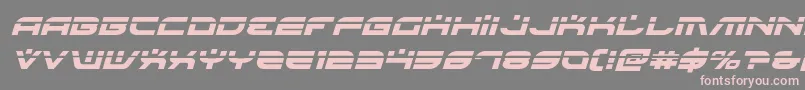 Battlefieldv4laserital Font – Pink Fonts on Gray Background