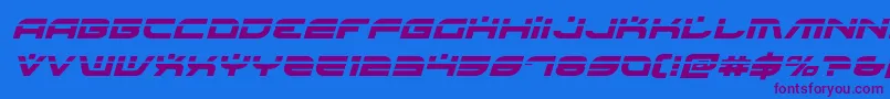 Battlefieldv4laserital-Schriftart – Violette Schriften auf blauem Hintergrund