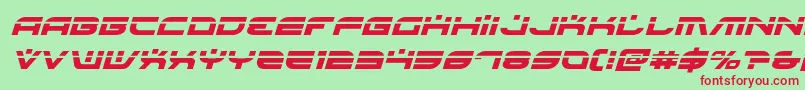 Battlefieldv4laserital Font – Red Fonts on Green Background
