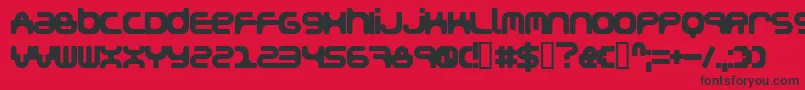 Snakegirl Font – Black Fonts on Red Background