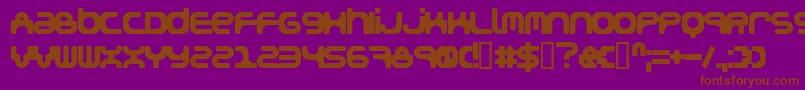 Snakegirl Font – Brown Fonts on Purple Background