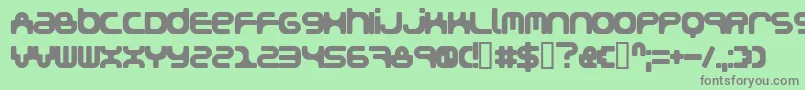 Snakegirl-Schriftart – Graue Schriften auf grünem Hintergrund