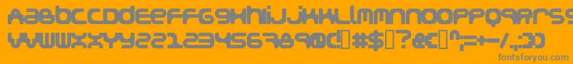 Snakegirl-Schriftart – Graue Schriften auf orangefarbenem Hintergrund