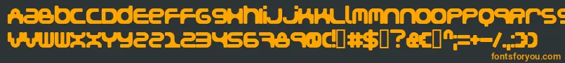 Snakegirl Font – Orange Fonts on Black Background