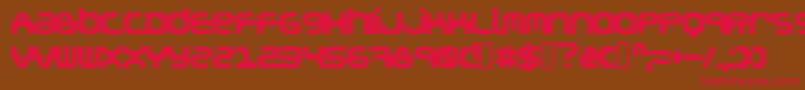 Snakegirl Font – Red Fonts on Brown Background