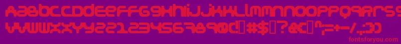 Snakegirl Font – Red Fonts on Purple Background