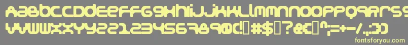 Snakegirl Font – Yellow Fonts on Gray Background