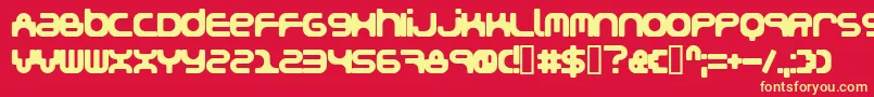 Snakegirl Font – Yellow Fonts on Red Background