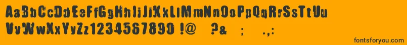 ImmoralPact Font – Black Fonts on Orange Background