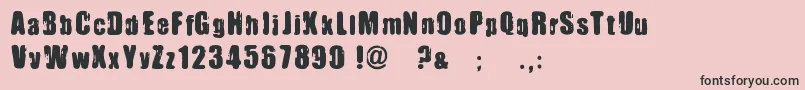 ImmoralPact Font – Black Fonts on Pink Background